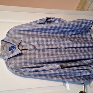 F mens Egara long sleeve button down shirt size 2X. like new